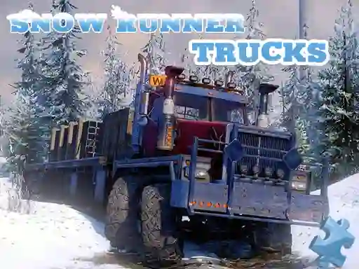 Gioco Snow Runner Trucks Jigsaw in linea