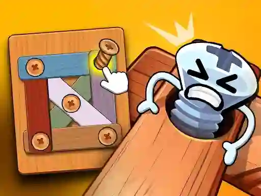 Gioco Wood Bolts Nuts Screw Pin Puzzle in linea