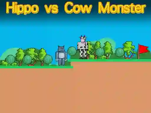 Gioco Hippo vs Cow Monster in linea