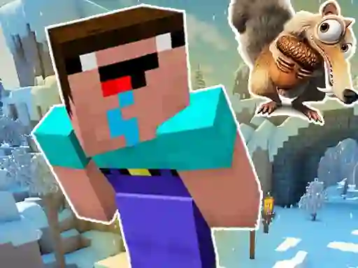 Gioco Noob Parkour: Snow Age in linea