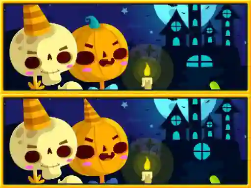 Gioco Find Differences Halloween in linea