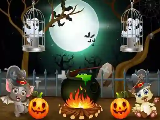 Gioco Halloween Twin Ghosts Rescue in linea