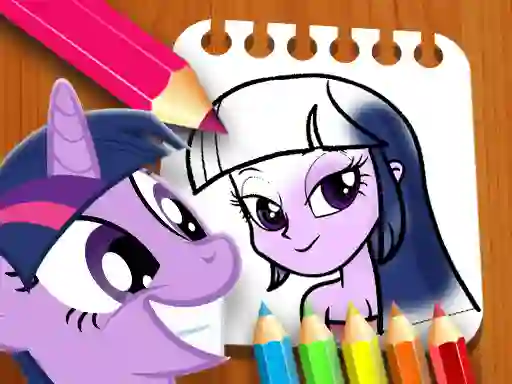 Gioco Equestria Girls Coloring Book in linea