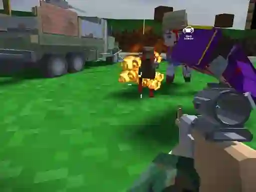 Gioco Blocky Zombie And Vehicle Shooting in linea