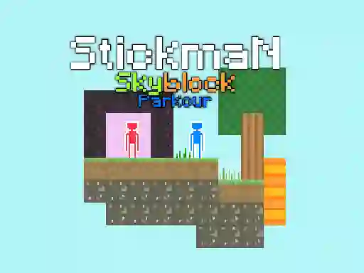 Gioco Stickman Skyblock Parkour in linea