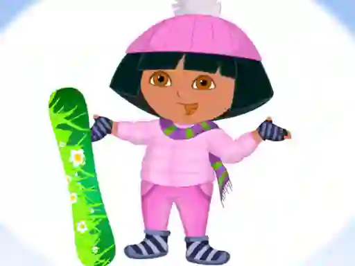 Gioco Dora Ski Winter Dressup in linea