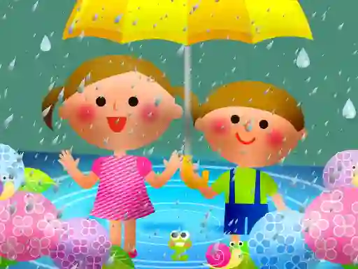 Gioco Kids Rainy Day Puzzle in linea