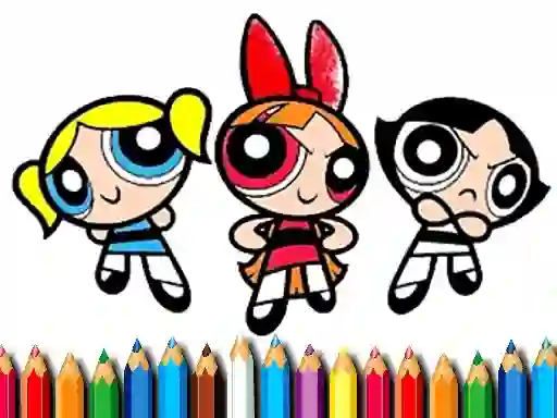 Gioco PowerPuff Girls Coloring Book in linea