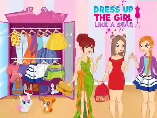 Gioco Dress Up The Girl Like A Star in linea