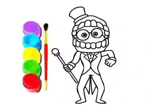 Gioco Digital Circus Click and Paint in linea