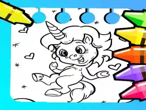Gioco Magical Unicorn Coloring Pages in linea