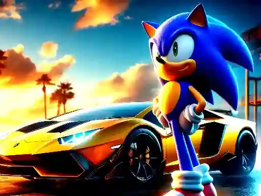 Gioco Sonic Run for Lamborghini in linea