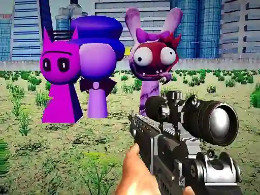Gioco Sprunki Sniper Squid Game in linea
