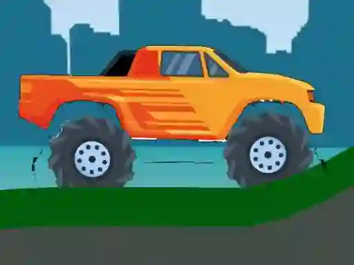 Gioco Monster Truck Hill Driving 2D in linea