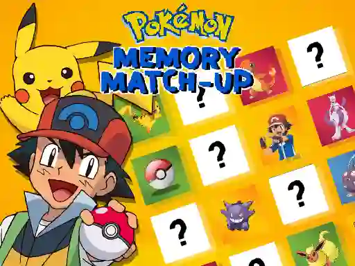Gioco Pokemon Memory Match-Up in linea