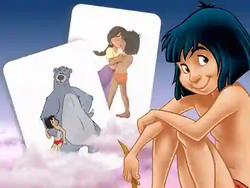 Gioco Mowgli Memory card Match in linea