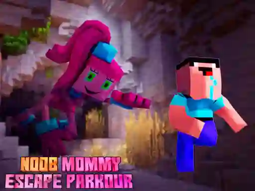 Gioco Noob Mommy Escape Parkour in linea