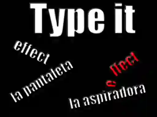 Gioco Type it in linea