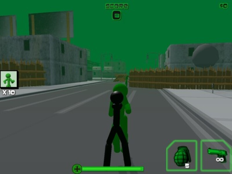 Gioco Stickman Zombie Shooting 3D in linea