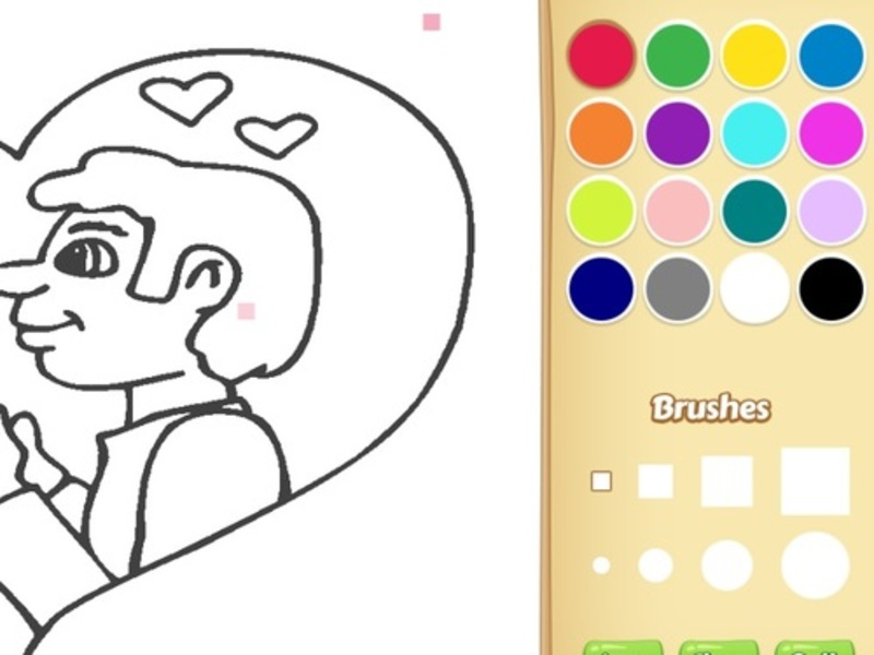 Gioco Amo un libro da colorare per bambini in linea