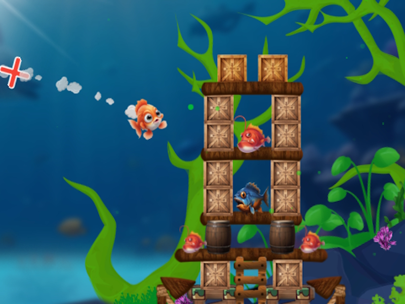 Gioco Flinger pinna in linea