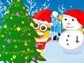 Gioco Minions Guerre di palle di neve di Natale  in linea