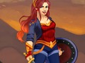 Gioco Vestire Wonder Woman guerriera amazzonica  in linea