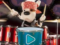 Gioco Bookaboo: drum kit in linea