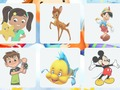 Gioco Personaggi dei cartoni animati: memoria  in linea