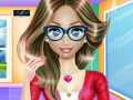Gioco Ragazza nerd: lezioni di fitness  in linea