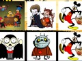Gioco Halloween: cartoni animati  in linea