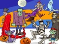 Gioco Trova 5 differenze Halloween  in linea