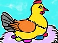Gioco Libro da colorare di pollo  in linea