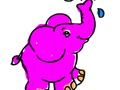Gioco Ritorno a scuola: colorazione dell'elefante  in linea