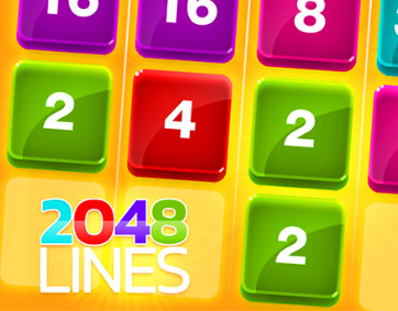 Gioco 2048 linee  in linea