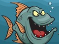 Gioco Pesce arrabbiato da colorare  in linea