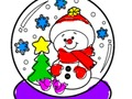Gioco Ritorno a scuola: libro da colorare di Natale  in linea