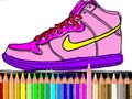Gioco Ritorno a scuola: scarpa da colorare  in linea