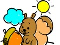 Gioco Libro da colorare scoiattolo  in linea