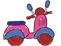Gioco Colorazione della corsa scooter della città in linea