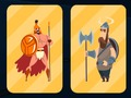 Gioco Memoria di guerrieri spartani e vichinghi  in linea