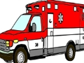Gioco Disegni da colorare di camion per ambulanze  in linea