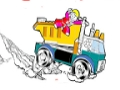 Gioco Colorazione dei camion LEGO in linea