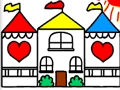 Gioco Libro da colorare di ritorno a scuola DOLLHOUSE  in linea