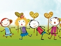 Gioco Libro da colorare di famiglia felice  in linea