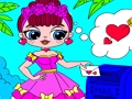 Gioco Colorazione di San Valentino a sorpresa Popsy  in linea