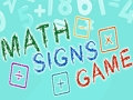 Gioco Gioco di segni matematici  in linea