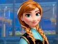 Gioco Anna Frozen da colorare  in linea