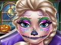 Gioco Trucco di Halloween spaventoso di Elsa  in linea