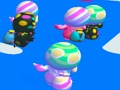 Gioco I ragazzi divertenti degli eroi autunnali corrono  in linea